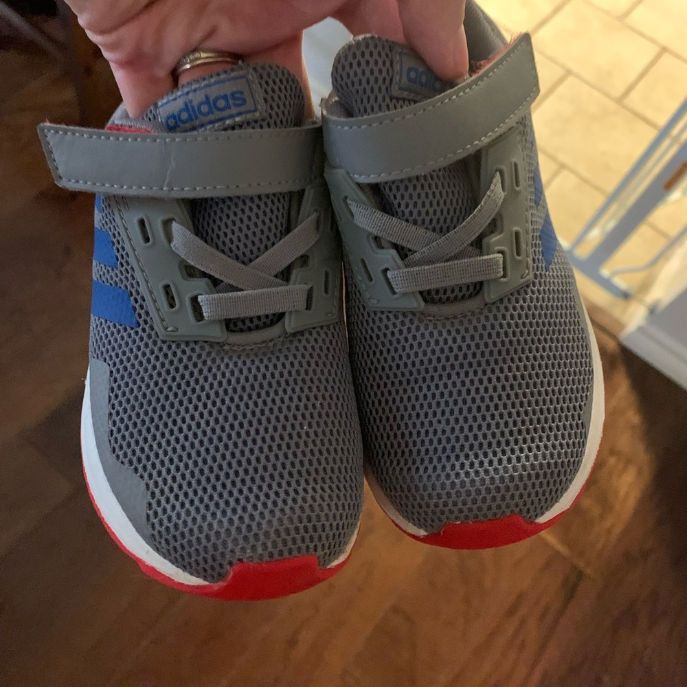 Toddler Adidas Grey Tennis Shoes